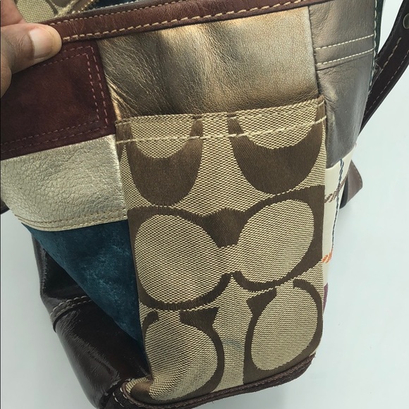 Coach Signature Patchwork Tote H0773-11358 - Picture 13 of 14